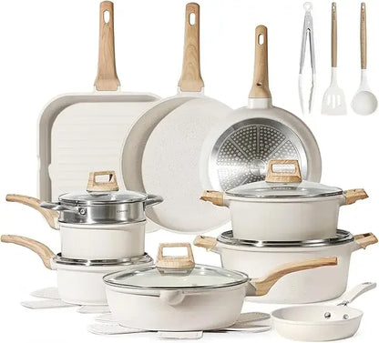 CAROTE 21 Pcs Nonstick Pots and Pans Cookware Set