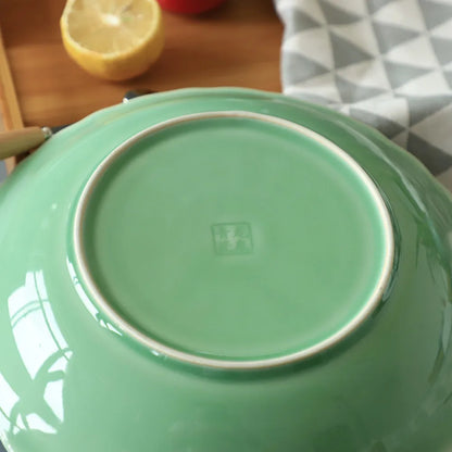 Green Serving Bowl