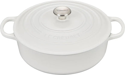 Le Creuset Signature Round Wide Oven -  White