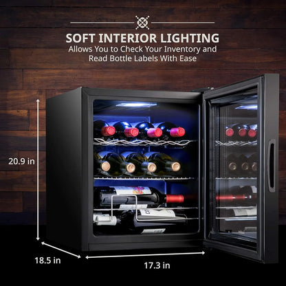 Ivation 12-Bottle Freestanding Wine Refrigerator