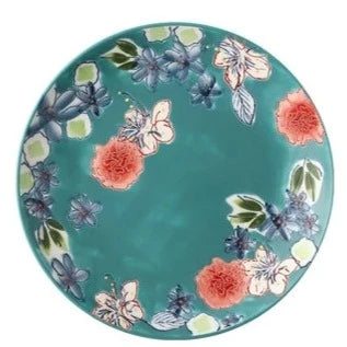 Floral Plate - Blue