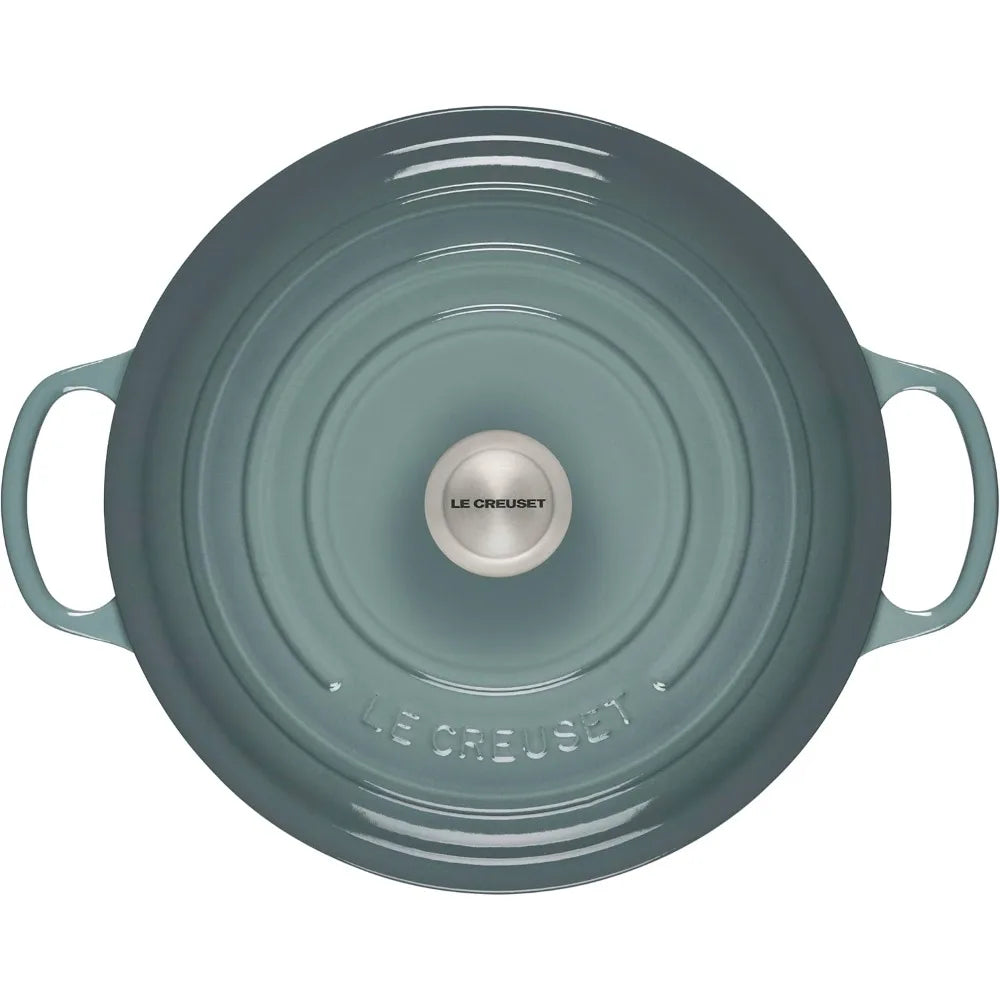 Le Creuset Signature Round Wide Oven - Sea Salt