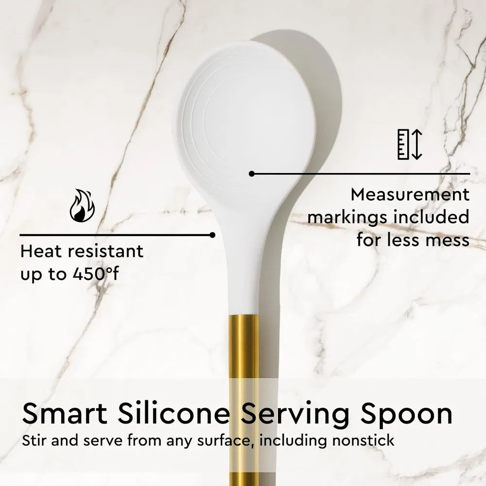 Silicone serving spoon