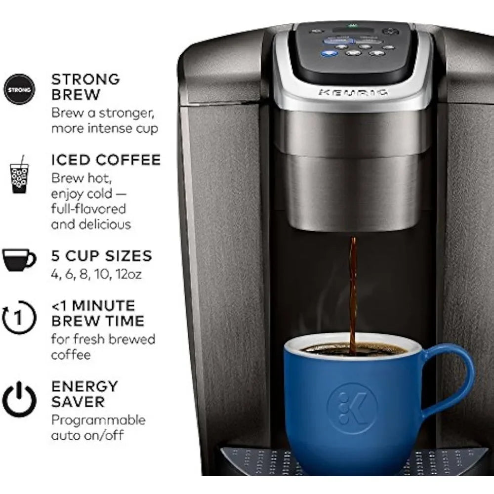 Keurig K-Elite Single-Serve K-Cup 12oz. Coffee Maker, Brushed Slate